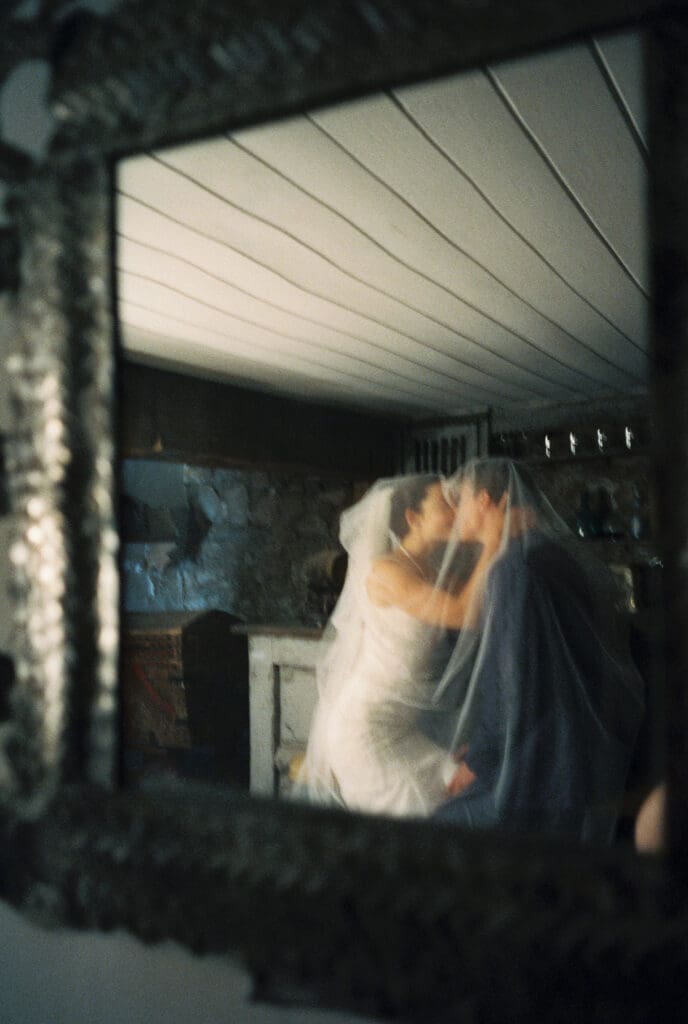 Wedding film photography shot on Portra 800 best film stock for weddings.